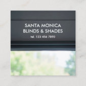 窓ブラインドカスタムQR スクエア名刺 (正面)