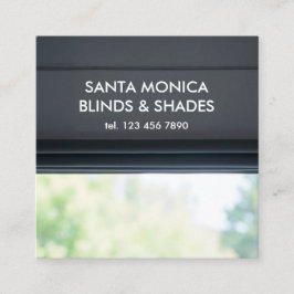 窓ブラインドカスタムQR スクエア名刺