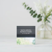 窓ブラインドカスタムQR スクエア名刺 (スタンド正面)