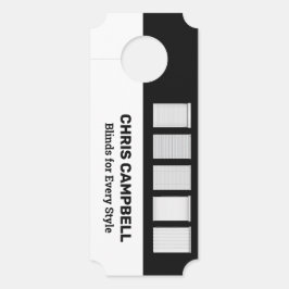 窓ブラインドカスタムQR ドアノブサイン