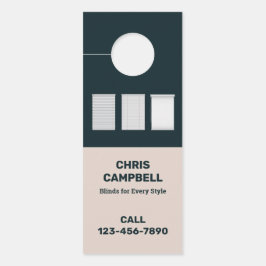 窓ブラインドカスタムQR ドアノブサイン