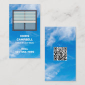 窓ブラインドカスタムQR 名刺 (正面/裏面)