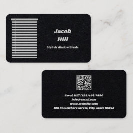 窓ブラインドカスタムQR 名刺