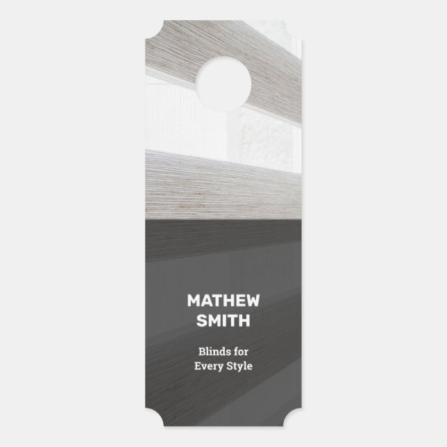 窓ブラインド ドアノブサイン (正面)