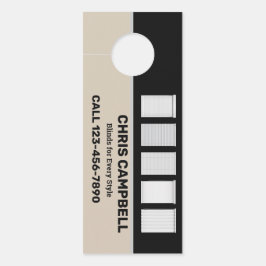 窓ブラインド ドアノブサイン