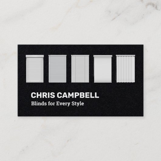 窓ブラインド 名刺 (正面)