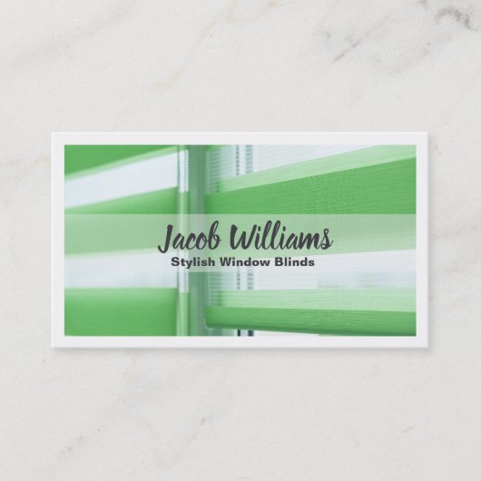 窓ブラインド 名刺 (正面)