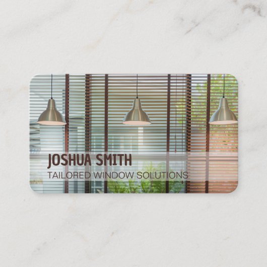 窓ブラインド 名刺 (正面)