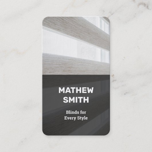 窓ブラインド 名刺 (正面)