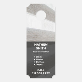 窓ブラインド（片面） ドアノブサイン