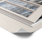 窓ポスターを通して波を打ち砕く ポスター (角)