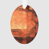 窓ライト抽象芸術アートアクリルオーバル オーナメント (裏面)