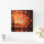 窓ライト抽象芸術アートスクエア スクエア壁時計 (ホーム)