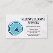 窓ワッシャーとクリーニングロゴ 名刺 (正面)
