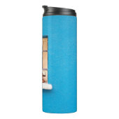 窓上の茶色粘土ポット タンブラー (回転右)