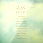 窓付着金ゴールド結婚の座席表記号 ウィンドウサイン (シート3)