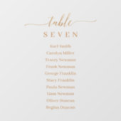 窓付着金ゴールド結婚の座席表記号 ウィンドウサイン (シート)