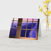 窓側の席 カード (黄色い花)