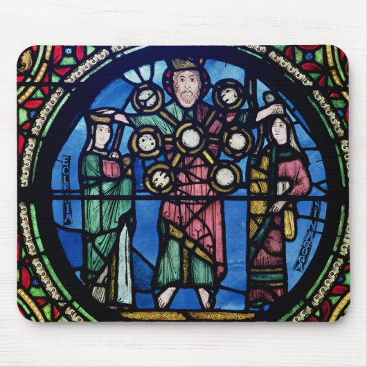 窓契約の箱、神の詳細との マウスパッド (正面)