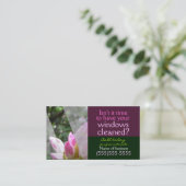 窓拭きのビジネスサービスのカスタマイズ可能なカード 名刺 (スタンド正面)