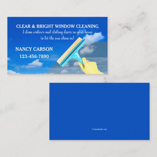 窓拭きの名刺 名刺 (正面/裏面)