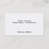 窓拭きの名刺 名刺 (裏面)