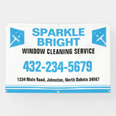 窓掃除サービス 横断幕 (横)