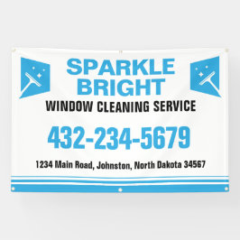 窓掃除サービス 横断幕