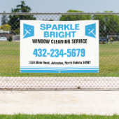 窓掃除サービス 横断幕 (インサイチュ)