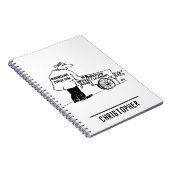 窓掃除人と窓掃除カート ノートブック (右側)