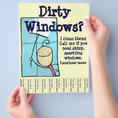 窓掃除 チラシ (手)