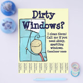 窓掃除 チラシ (シングル)