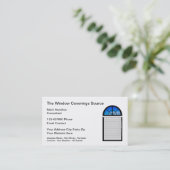 窓掛けとブラインドの名刺 名刺 (スタンド正面)