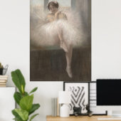 窓敷居に座るダンサー ポスター (ホームオフィス)