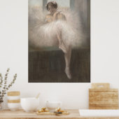 窓敷居に座るダンサー ポスター (キッチン)