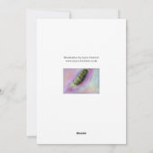 窓敷居の黒猫 – カード (裏面)