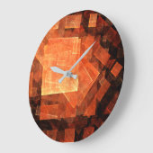 窓明かり抽象芸術アート丸 ラージ壁時計 (傾斜)