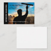 窓最高の洗テーマ名刺 名刺 (正面/裏面)