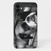 窓枠のボクサー犬 Case-Mate iPhoneケース (裏面)