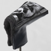 窓枠の上にボクサー犬 ゴルフヘッドカバー (3/4 正面)