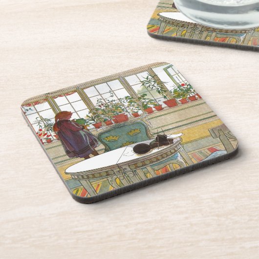 窓枠の花 コースター (左側)