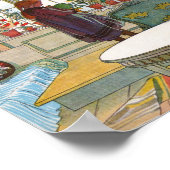 窓枠の花 ポスター (角)