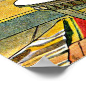 窓枠の花 ポスター (角)