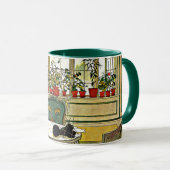 窓枠の花 マグカップ (正面右)