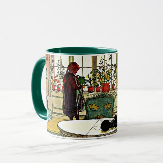 窓枠の花 マグカップ (正面左)