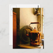窓枠の銅製茶釜 ポストカード (正面/裏面)