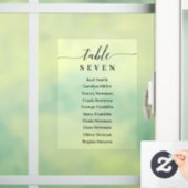 窓枠付きエレガントな結婚式席表の標識 ウィンドウサイン (ホーム)