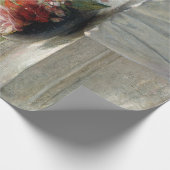 窓棚に花を飾るジョン・ラ・ファージ ラッピングペーパー (角)