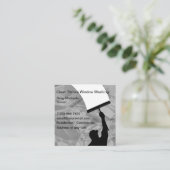 窓洗清掃用名刺 スクエア名刺 (スタンド正面)