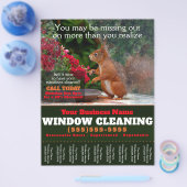 窓洗清掃用業務用ティアシート チラシ (シングル)
